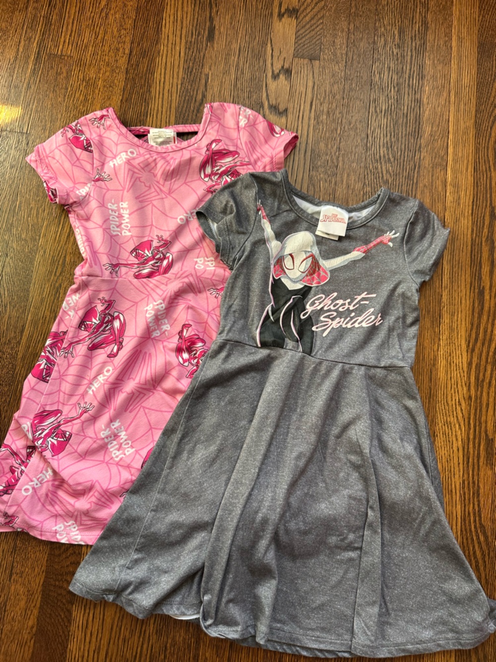 Marvel Girls' Pink & Gray Ghost Spider Dresses